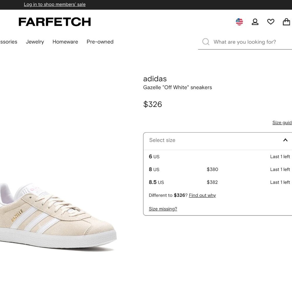 Adidas | Gazelle "Off White" sneakers | US 9 - Picture 6 of 13